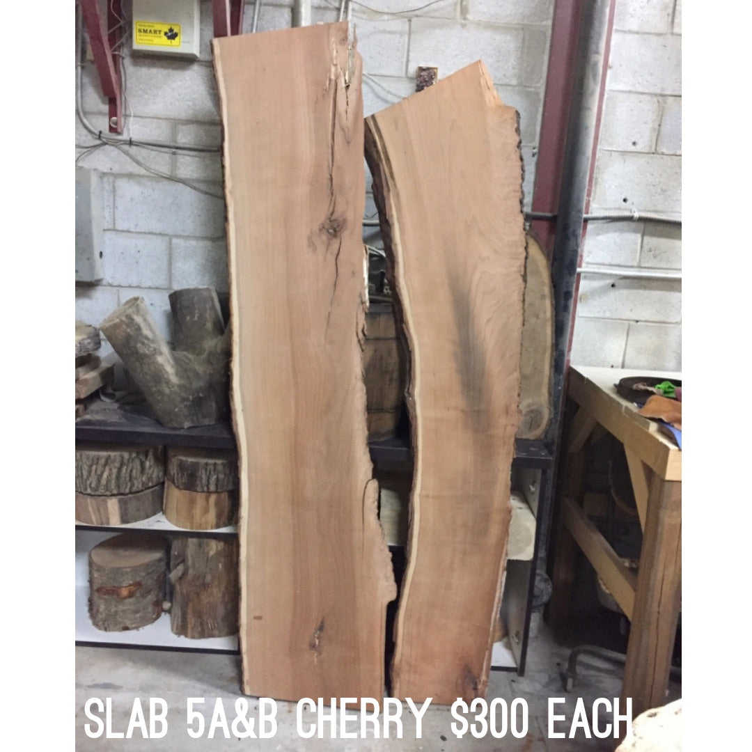 Slab 5B: Cherry Table Slab - Raw Unfinished - 2” Thick - Slab 5B